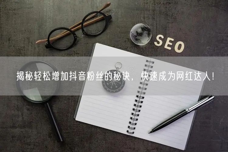 揭秘轻松增加抖音粉丝的秘诀，快速成为网红达人！