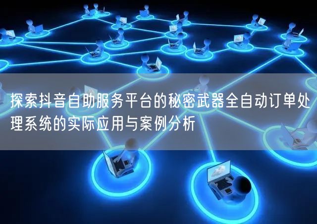 探索抖音自助服务平台的秘密武器全自动订单处理系统的实际应用与案例分析